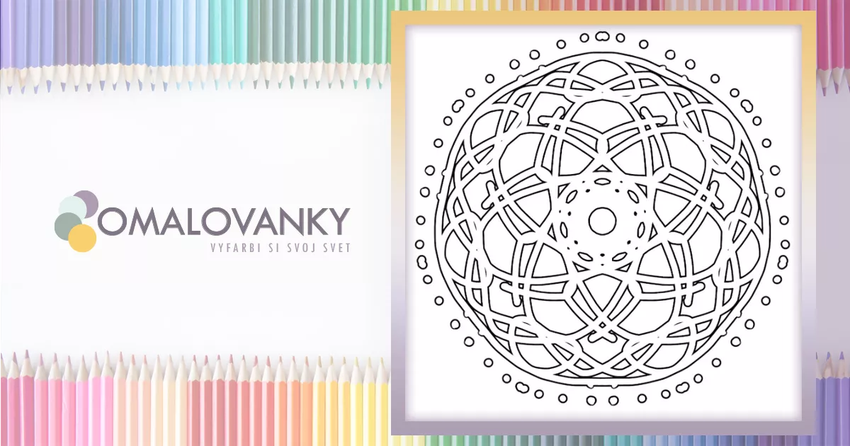 Mandala Omalovanky Sk Vyfarbi Si Svoj Svet