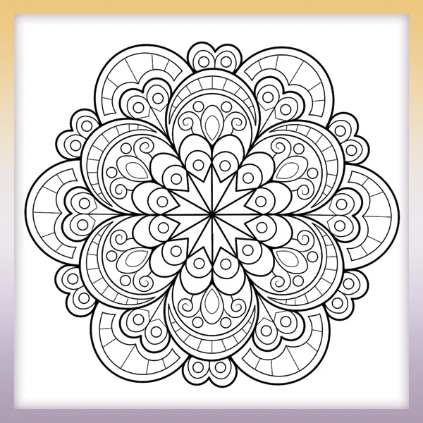 Mandala | Online omaľovánky pre deti