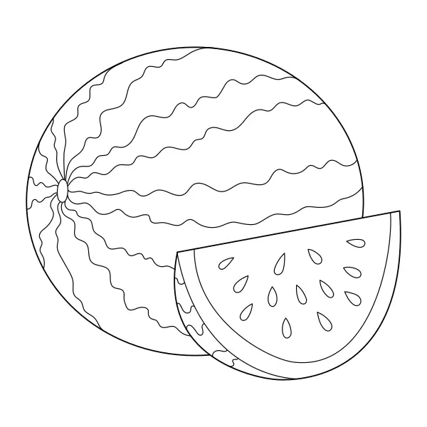 Melón | Online omaľovánky pre deti